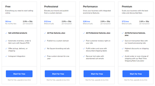 square-online-price-plans