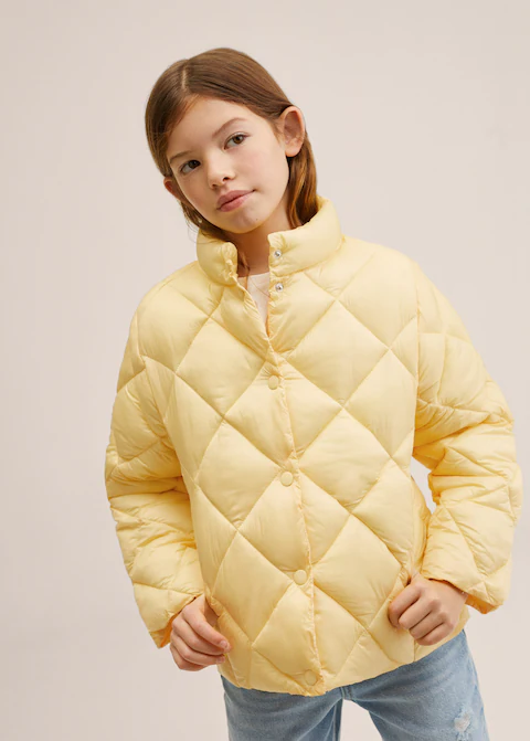 Rhombus quilted jacket