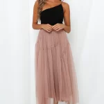 Another Fairytale Midi Skirt Dark Blush
