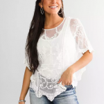 5 Flutter Lace Top