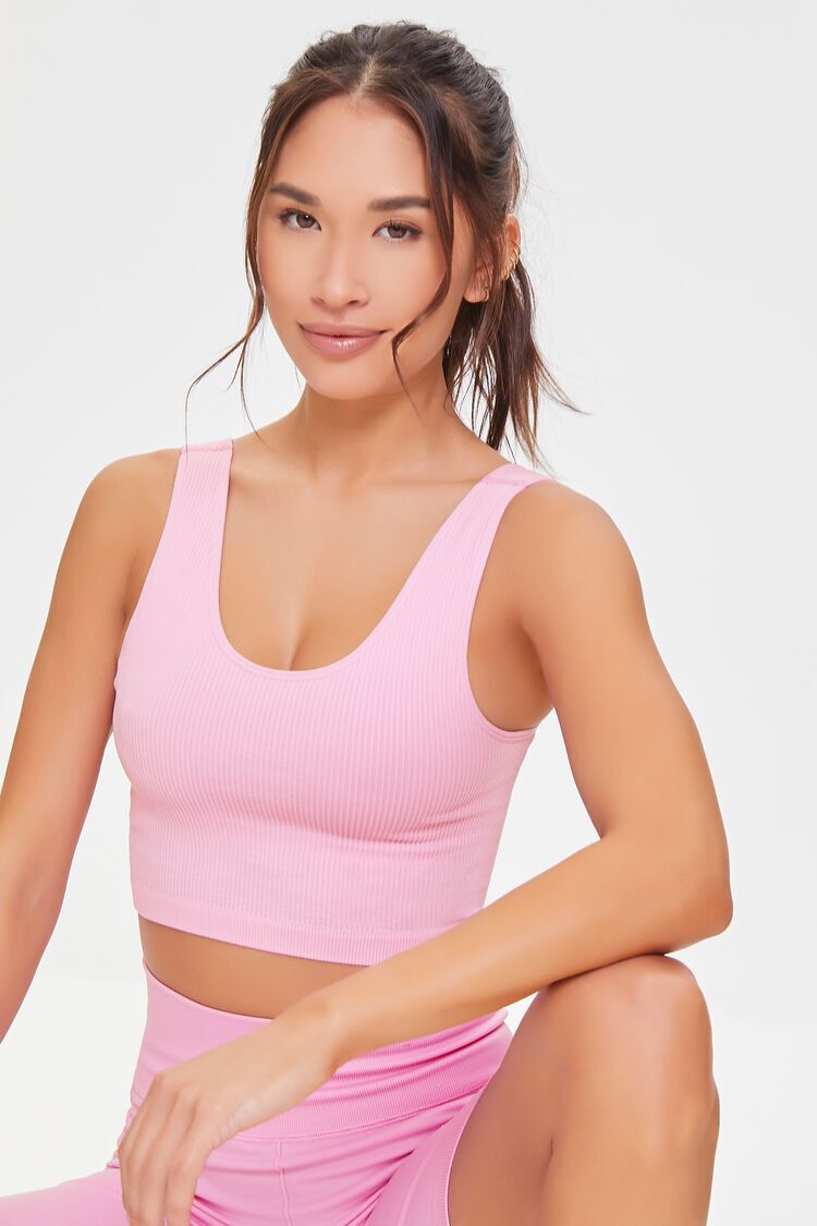 Ribbed Seamless Sports Bra