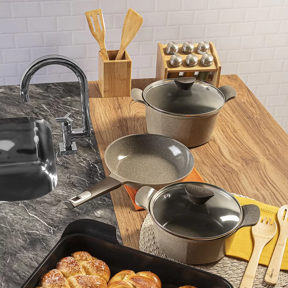 Marble Cookware Set 5 Pieces - Neoflam